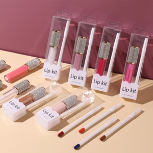 ชุดลิปกรอส24สีชุดลิปกลอสประกาย<span class=keywords><strong>เพชร</strong></span>พร้อมดินสอเขียนขอบปาก - Product Image 3