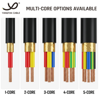 Cable de Alimentación Flexible Resistente al Fuego Cu/XLPE/PVC 0.6/1kV con Cinta de Mica, Aislamiento XLPE, Clase 5, Conductor de Cobre
