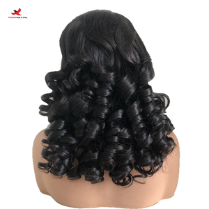 Perruques en cheveux humains HQ Mixed Proc Discount Wholesale, haute densité, 13*4, boucles élastiques, boucles rebondissantes, dentelle frontale, perruques en cheveux humains réels - Product Image 1