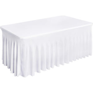 Venta al por mayor barato poliéster Rectangular personalizado blanco fiesta boda mantel manteles para eventos - Product Image 1