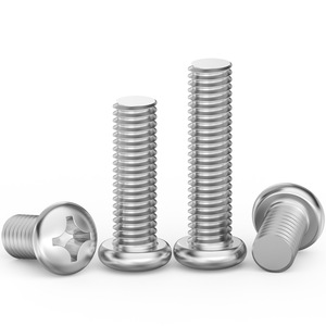 Tornillos Phillips de Cabeza Redonda de Acero Inoxidable 304, M3 M4 M5 M6, Rosca Métrica Estándar, Acabado Liso - Product Image 1