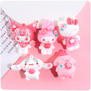 Figurines en plastique souple de chatons et chiots mignons pour décorations de coques de téléphone DIY - Product Image 1