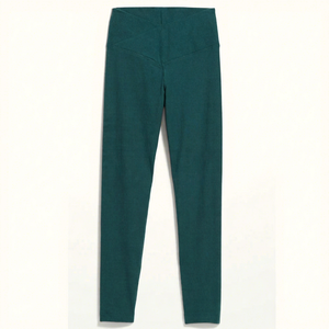 Leggings de yoga taille mi-haute pour femme en nylon et élasthanne, élastiques, séchage rapide, légers, respirants, unis, pour le sport et l'entraînement en salle de sport - Product Image 1