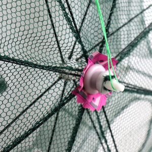 רשת דייגים מקופלת לכידת פיתיון סרטנים לובסטר דגים מלכודות - Product Image 5