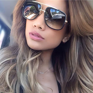 <b>Large</b> <b>Frame</b> Trendy Sunglasses Beach Outdoor Sunglasses Double Beam Fashion Sunglasses - Product Image 3