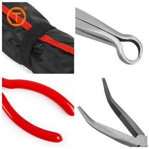 9 Piece 11 Inch Hose Gripper Needle Nose Diagonal Extra Long Reach <b>Pliers</b> <b>Set</b> for Narrow Spaces and Limited Areas - Product Image 3