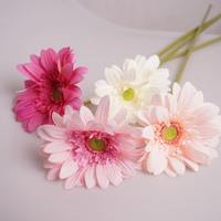 Dekorasi Ruang Tamu Rumah Bunga Gerbera Daisy Buatan, Rangkaian Bunga Krisan untuk Meja, Buket Bunga Palsu