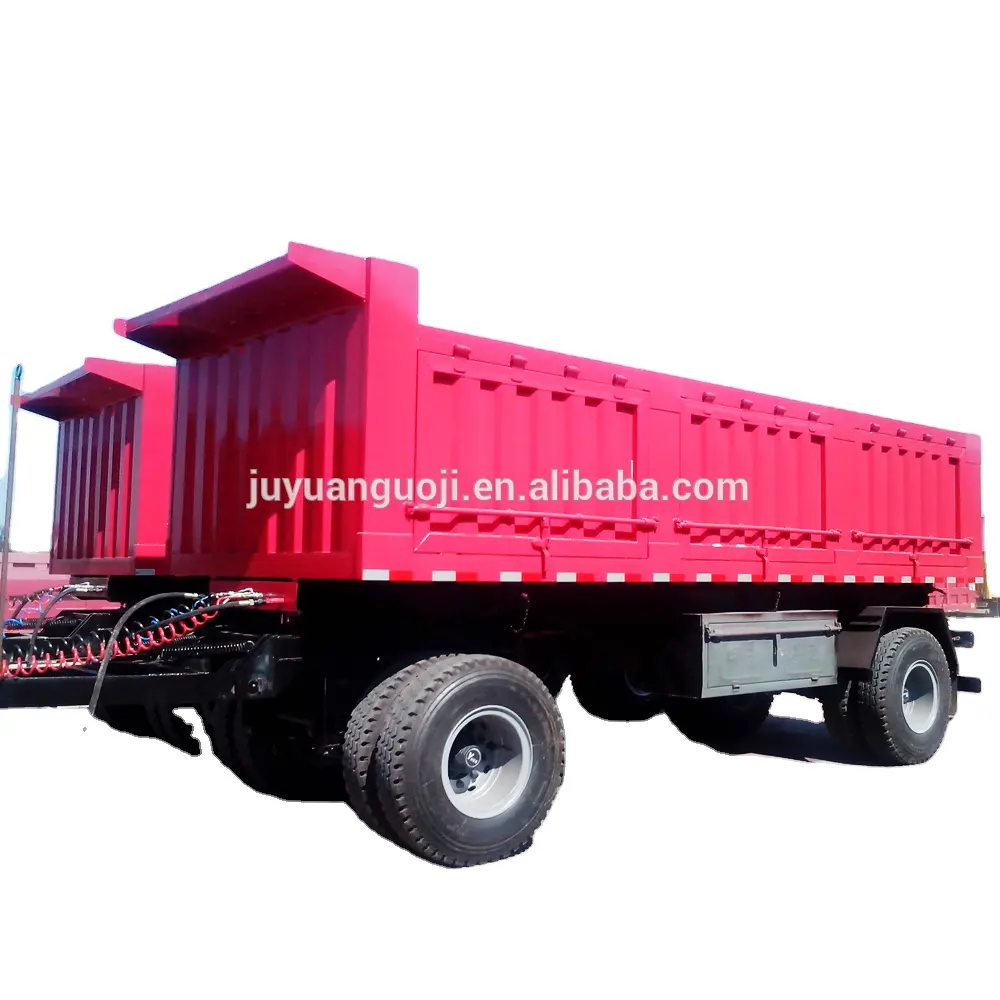 High quality tipper/dump trailer with draw bar farm tractor full trailer