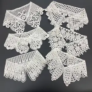 Factory Direct Sale White Embroidery Collars Polyester/cotton Neck Lace Collar For Blouses