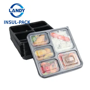 Disposal Food Container Pp Plastic Rectangle Fancy Food Packaging Disposable Boxes