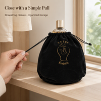 Pochettes anti-poussière pour appareil photo en flanelle douce recyclable avec logo personnalisé, sacs en velours à cordon avec fond personnalisable