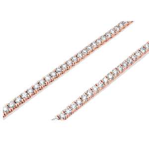 Collier chaîne tennis en or avec diamants de laboratoire, taille brillant rond, certifié IGI, bijoux de luxe, style unisexe - Product Image 4