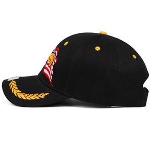 Quatre Saisons Extérieur Réglable Casual Sunscreen Hat Unisex USA Eagle Broderie 6-Panel Common Fabric Baseball Caps - Product Image 3