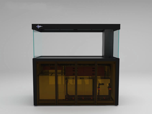 Tanque de acuario personalizable tanques de acuario de gran tamaño cristal bajo hierro ultra <span class=keywords><strong>blanco</strong></span> transparente tanque de peces agua salada - Product Image 4