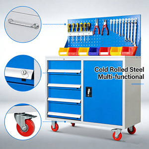 Gabinete de Herramientas Móvil Portátil con Ruedas Giratorias Suaves, Almacenamiento Versátil de 4 Cajones para Mecánicos y Técnicos - Product Image 1