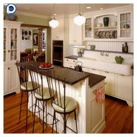 Meubles de cuisine modernes complets Prima Custom, armoires de cuisine blanches de style Shaker classique, design de meubles de cuisine pour villa