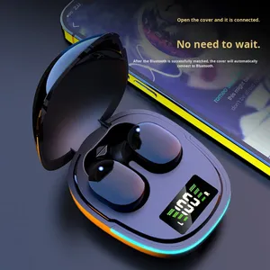Earphone olahraga kualitas tinggi, earbud nirkabel Auricolari dengan casing pengisi daya tahan air dan Headphone colokan telinga yang dapat ditukar - Product Image 5
