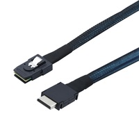 OCuLink SFF-8611 4i zu Mini SAS SFF-8087 Kabel 0,5M 12Gbps PCIe Internes Server-RAID-HBA-Speicher-Verbindungskabel