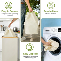 Poubelle de recyclage personnalisée à étiquette privée de 110 L avec roues, bac de collecte de bouteilles, panier à linge pliable pour la maison, la cuisine, l'hôtel