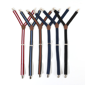 Porte-jarretelles élastiques ajustables pour hommes avec clips antidérapants Vente en gros <span class=keywords><strong>Bretelles</strong></span> pour porte-chemises - Product Image 2