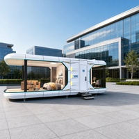Maison préfabriquée en conteneur de 20 pieds, maison modulaire de luxe en conteneur préfabriqué, maison modulaire préfabriquée, mini-maison