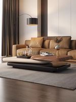 Nouvelle Table Basse Convertible Moderne en Bois de Luxe 2026 pour Salon LI JIE LJC018 (Vente en Gros)