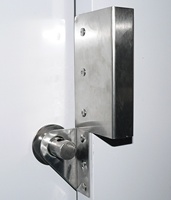 Poignée de porte et goupille de verrouillage en acier inoxydable pour distributeur de glace