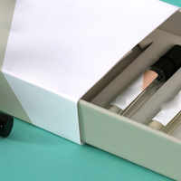 Coffret Cadeau de Mini Parfums Personnalisés Nouvelle Arrivée Boîte en Papier Artistique Écologique avec Gaufrage et Laminage Mat pour Cosmétiques