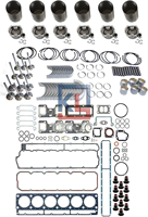 Kit de réparation et de révision pour pièces de moteur 30543056 3208 3406 3408 3412 3508 3512 3516 3612, comprenant Piston, Joint, Roulement, Soupape, compatible CAT