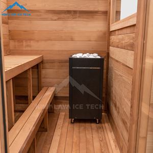 Sauna compact en thermowood pour 3 personnes - Chauffage Harvia 6 kW, chauffe rapide, entretien réduit pour les salles de sport <span class=keywords><strong>et</strong></span> spas à fort trafic - Product Image 6
