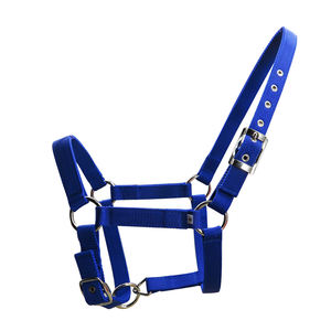 PPウェビング馬用ハルター、金属製アイレット付き、ニッケルメッキ金具、乗馬用品、馬術用品 LT2001 - Product Image 1