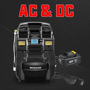 AC&DC Dual-Purpose Portable Air Compressor Oil Free Ultra Quiet and Small Cordless Mobile Air Pump Heavy-duty Tire Inflator