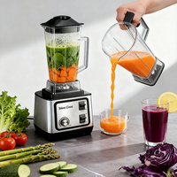 Blender électrique multifonctionnel 2 en 1 de 2,5 L, grande capacité, pour la maison, avec fonction extracteur de jus et hachoir à viande