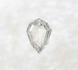 "Anillo de compromiso de diamante de 0,56 CT natural 6,8x4,0 MM H Forma de escudo de color Regalo de corte elegante" - Product Image 4