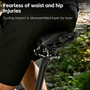 WEST BIKING Komfortabler Fahrradsitz Stoßdämpfer Aluminiumlegierung Sattel Federung Federdämpfer für MTB Rennrad Radfahren - Product Image 4