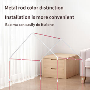 New Arrivals <strong>Tepee</strong> <strong>Tent</strong> for Kids - Ventilated Mesh Window Princess Private Zone <strong>Tent</strong> House for Kids for Girls Aged 5 to 7 Years - Product Image 4