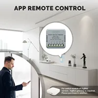 Module intelligent MOES Mini Tuya WiFi/Zigbee en plastique, interrupteur DIY 1/2 voie, télécommande pour usage hôtelier, compatible Alexa et Google Home