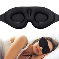 Masque pour les yeux de sommeil pour hommes femmes masque de sommeil à coupe profilée 3D et masque de sommeil de nuit moulé Concave avec bandeau