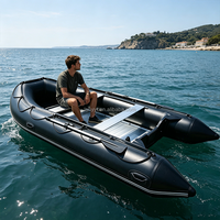 Bateau pneumatique d'assaut Hailebao 4m en alliage d'aluminium, bateau de sauvetage rapide, radeau de sauvetage, bateau de pêche, bateau de dérive, bateau de sauvetage d'urgence