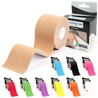 HEAO MEDICAL Tissu en coton de haute qualité Ruban de kinésiologie 5cm Largeur 5m Colle acrylique pour athlétique Football Gym Fitness Sports