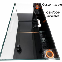 Nouveau style 2026 – Petit aquarium de salon en verre ultra-blanc tout-en-un avec filtre latéral pour poissons rouges