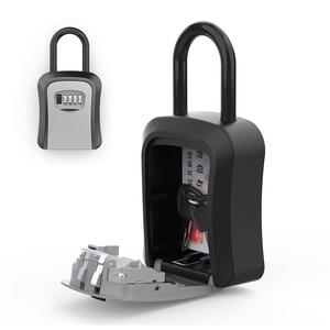 Simply <b>Wall</b>-<b>mounted</b> <b>Key</b> Lock <b>Box</b> 811 Mechanical Rectangle Minimalist Storage Bin with Peephole Design - Product Image 1