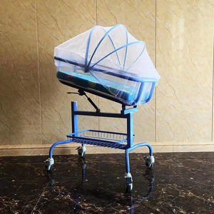 Cuna Pediátrica de ABS con Altura y Ángulo Ajustables, Carrito para Bebés, Cama de Hospital para Bebés - Product Image 3