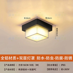 Lampade da Soffitto per Esterni, Impermeabili, per <span class=keywords><strong>Ingresso</strong></span>, Corridoio Principale, <span class=keywords><strong>Soggiorno</strong></span>, Corridoio, Terrazza, Grondaie, Balcone - Product Image 5