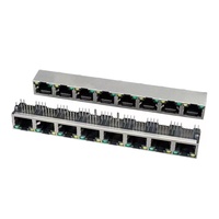 1X8 port 5G 10G POE rj45 connecteur femelle prise réseau pcb jack rj45 prise modulaire POE + 8P8C ethernet rj45 connecteur plug