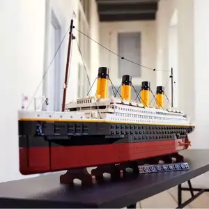 Kk8998 moulage cada blocs de construction bateau de croisière 10294 grand Titanic de modèle briques 9090 pièces décoration nautique titanic