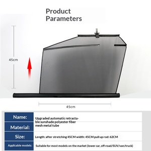 Parasole Auto Personalizzato Retrattile per Parabrezza Anteriore e Posteriore Protezione UV Accessori Auto <span class=keywords><strong>Logo</strong></span> OEM - Product Image 4