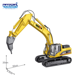 Huina 1/50เครื่องขุดโลหะผสม,แบบจำลองสถานะคงที่พร้อมแทร็กรถขุดโลหะของเล่นรถเหล็กหล่อ - Product Image 3