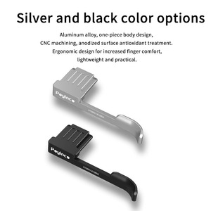 Empuñadura de Metal para Pulgar, Aleación de Aluminio de Aviación, Ligera, Negra+Plateada, para Accesorios de Cámara <span class=keywords><strong>Fuji</strong></span> Fujifilm X-E4 X-E3 X100V X100VI - Product Image 3