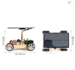 卸売7-12年スチームSTEM DIY学習玩具木製学校キッズ科学プロジェクトソーラーパネル付き電動ソーラーカー - Product Image 5